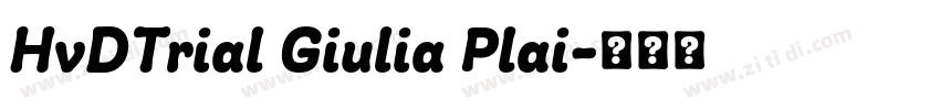 HvDTrial Giulia Plai字体转换